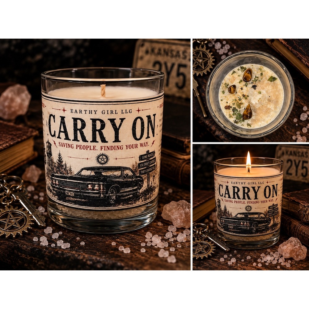 Carry On Supernatural Inspired Soy Wax Tealight Candle Set